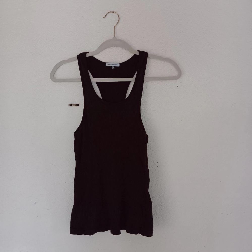 James Perse tank top. Size 4. Burgundy.